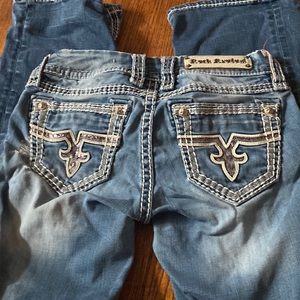 Rock revival jacklyn boot cut bling jeans 27
